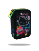 Ученически несесер с пособия COOLPACK - JUMPER 2 - Hello Kitty Neon Black