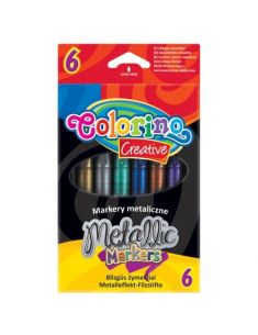Маркери 6 цвята Металик Colorino