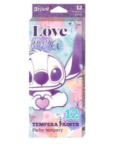 Темперни бои в туби 12 цв. STITCH Pastel Colorino