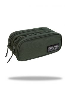 Ученически несесер с два ципа COOLPACK - CLEVER – GREEN