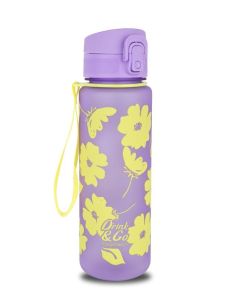 Бутилка за вода COOLPACK - Brisk 600ml - FLORES LILA