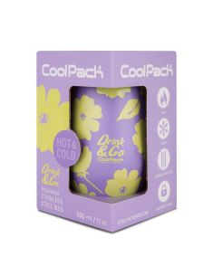 Чаша за кафе Coolpack - MISS 500 ml - FLORES LILA