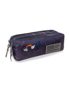 Ученически несесер Coolpack - Edge - Sparkling Badges Jeans