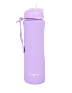 Сгъваема силиконова бутилка COOLPACK - PUMP - Powder purple