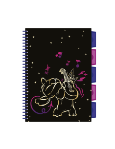 Тетрадка B5 със спирала - 100 м.кв. - Stitch GOLD - 3