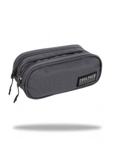 Ученически несесер с два ципа COOLPACK - CLEVER – GREY