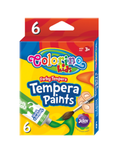 Темперни бои Colorino 6 цвята в тубички 