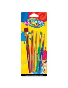 Четки за рисуване за акрилни бои Colorino комплект 5 бр.