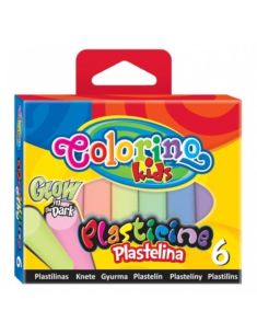 Светещ пластилин 6 цвята Colorino 