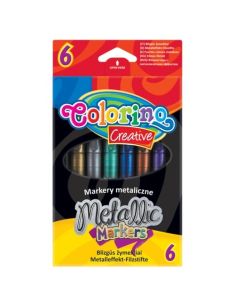 Маркери 6 цвята Металик Colorino