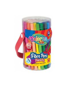 Флумастeри 50 бр. в кофичка Colorino 