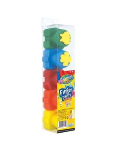 Бои за рисуване с пръсти 5 цвята с печати Colorino