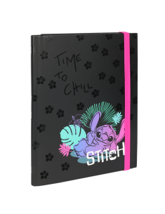 Папка картон A4 Coolpack - Stitch Black - Time to Chill