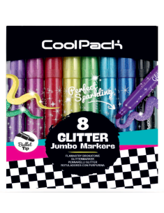 Брокатни маркери JUMBO 8 цв. COOLPACK Kids