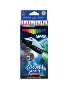 Цветни моливи 12 цв. Nasa Colorino