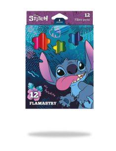 Флумастери 12 цв. Stitch