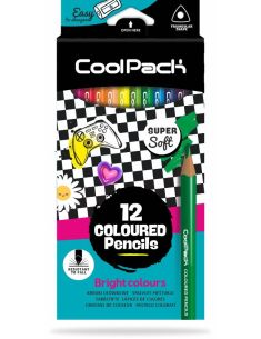 Цветни триъгълни моливи 12 цв. COOLPACK Kids