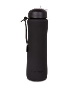 Сгъваема силиконова бутилка COOLPACK - PUMP - rpet BLACK