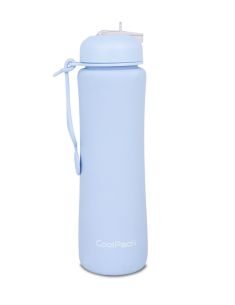 Сгъваема силиконова бутилка COOLPACK - PUMP - Powder Blue