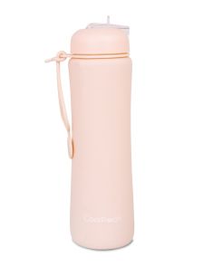 Сгъваема силиконова бутилка COOLPACK - PUMP - Powder peach