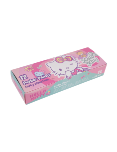 Темперни бои в бурканчета 12 цвята Colorino Hello Kitty Pastel