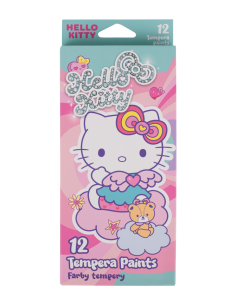 Темперни бои в тубички 12 цвята Colorino Hello Kitty Pastel