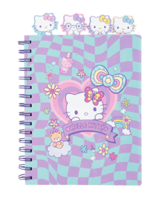 Тетрадка А5 със спирала PP 100 листа Hello Kitty Pastel_2