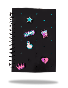 Тетрадка A5 с малки квадратчета - Coolpack - K-POP DARK
