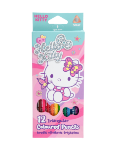 Цветни моливи 12 цв. Hello Kitty Pastel