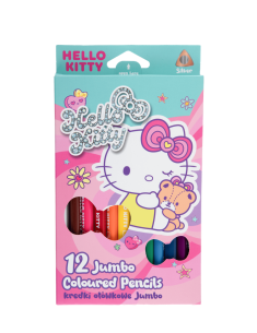 Цветни моливи Jumbo 12 цв. Hello Kitty Pastel