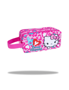 Ученически несесер с три ципа COOLPACK - PRIMUS - Hello Kitty Pink